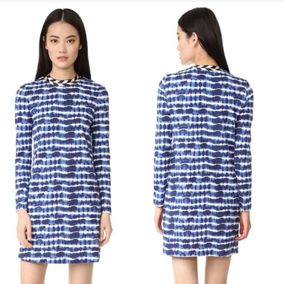 Tory Burch Hollie Tie Dye Stripe Shift Dress - Picture 1 of 5